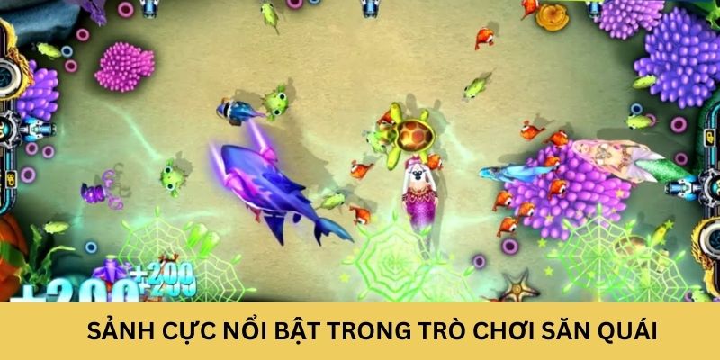 Sảnh cực nổi bật trong trò chơi săn quái